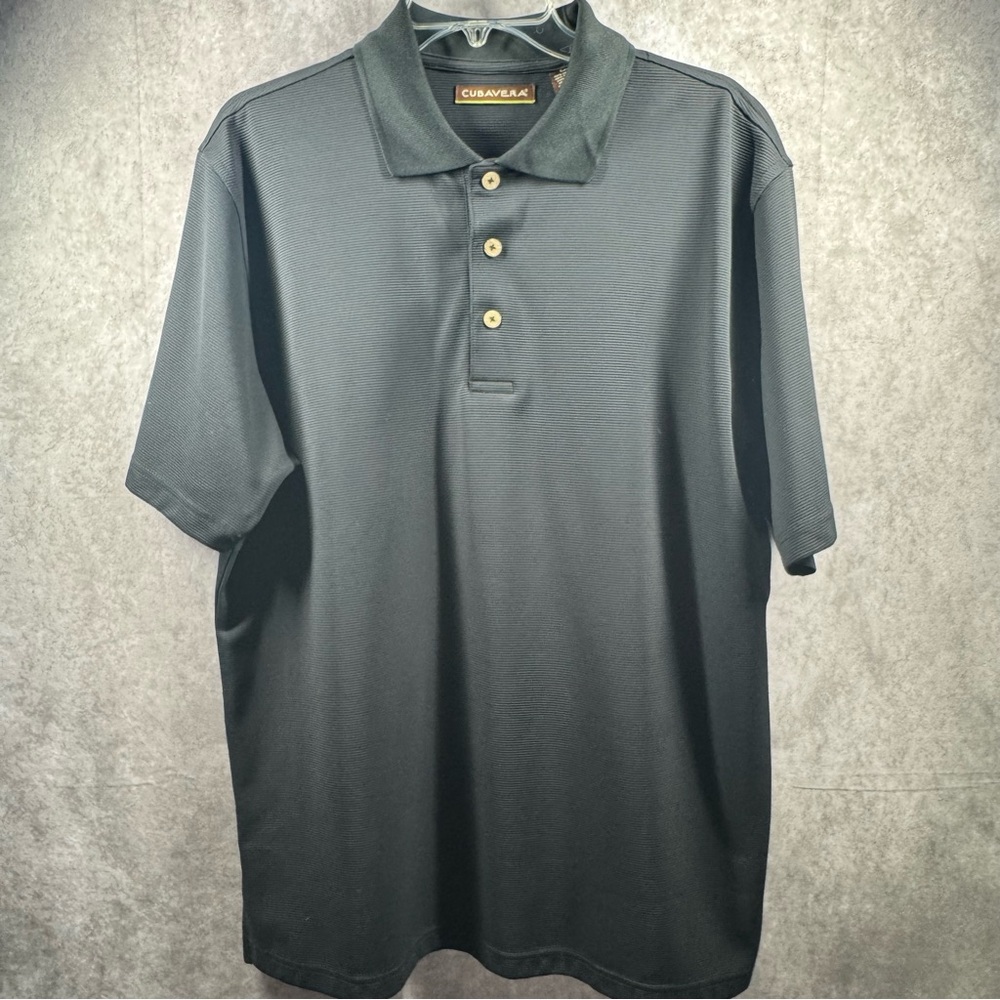 Cubavera Black Polo‎ Shirt Classic Style